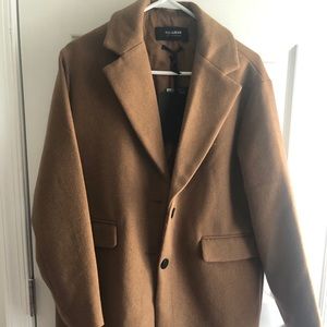 Pull and bear wool blend trench coat